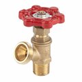 Hausen 1/2-inch MIP or 1/2-inch Sweat x 3/4-inch MHT Brass Boiler Drain Valve HA-BD101-1